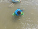 泳乐宝 第七代蛇形泳圈儿童到成人环型充气玩具 M码蓝 双/3气囊随机发 实拍图