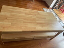 北欧实木茶几客厅小户型简约现代家用茶水柜岩板双层带抽屉茶子 新款四抽胡桃色100x50x45cm 自行安装 实拍图