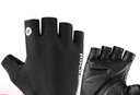 洛克兄弟（ROCKBROS） 骑行手套自行车半指手套春夏男女防滑透气山地车骑行装备 黑色(海绵掌垫 防滑皮革 男女可用) XL码 实拍图