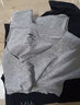 七匹狼t恤男短袖纯棉男士夏季半袖T恤运动休闲宽松v领全棉打底衣汗衫 V领2件(浅灰+黑色) 2XL (180) 推荐体重150-170斤 实拍图