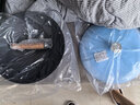 摩卡色mocarose摩卡色珐琅精铁锅升级版炒锅家用炒菜锅无涂层燃气灶专用 宝石蓝- 32cm 实拍图