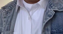 宾牧鸟商务胖子衬衫男宽松特大码长袖白衬衣加肥加大号休闲免烫职业工装 白色 7XL 48适合260-270 实拍图