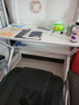 高梧桐 台式电脑桌家用书桌书架一体组合小户型卧室学生学习桌洞洞板桌 黑架+玛尼灰 长100cm*宽60cm*高170cm 实拍图