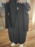 无印良品（MUJI）女式 可水洗绗缝大衣外套女款棉服冬菱格棉衣中长款女装 BD0YVA4A 黑色 S (155/80A) 实拍图