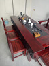 冠私（Guansi）老船木实木茶桌新中式家用茶桌椅组合办公室茶桌茶台烧水壶一体桌 1.8米龙骨单桌【可选棋盘款】 实拍图