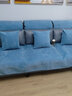 钟爱一生 沙发垫四季通用沙发罩套全包防滑沙发盖布雪尼尔组合沙发坐垫子 雪尼尔 莫言格子-湖蓝 70cm*90cm 实拍图