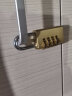 海斯迪克 HK-5158 黄铜挂锁 密码锁 行李箱防盗锁 4轮密码(中号) 实拍图