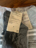 无印良品 MUJI 男式 合脚直角 足底起绒 短袜 袜子男袜DAD09A1A短筒休闲袜 灰色条纹 25-27cm 实拍图