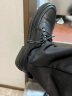波图蕾斯皮鞋男士系带商务休闲鞋英伦雕花布洛克休闲皮鞋 3017 黑色 41 实拍图