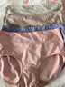 浪莎女士内裤女大码纯棉裆200斤胖m妈妈高腰透气加肥加大中老年三角裤 肤色+桃粉+抹绿+雾蓝 2XL（建议70-80kg） 实拍图