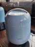 UKA【限时秒杀】玻璃内胆焖烧杯女保温饭盒桶闷烧壶罐煮粥微波炉加热 蓝色1L【短时保温、微波可加热】 实拍图