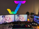 Cololight 智能奇光板三角灯RGB电竞房氛围灯墙灯屏光同步DIY听音变色拼接壁灯拾音律动房间墙面装饰灯板LED 12灯套装（含控制器） 实拍图