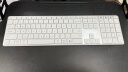 阿斯盾无线蓝牙键盘商务办公家用台式电脑笔记本平板ipad手机键盘静音超薄金属剪刀脚充电式110全键白色 晒单实拍图