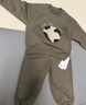 babylove宝宝裤子春秋束脚裤婴幼儿加绒长裤外出休闲裤保暖卫裤 军绿色 90 cm 实拍图