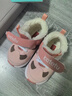卡特兔儿童学步鞋秋冬男童加绒童鞋女宝宝保暖棉鞋婴童运动鞋子X2DE007 实拍图