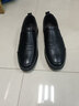 老人头男鞋2025秋冬季新款真皮透气休闲皮鞋男轻便一脚蹬驾车鞋男 单鞋款-黑色 42 实拍图