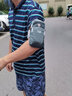 跑步手机臂包健身运动手机包夜跑马拉松装备手臂袋男女大容量里海狼 灰色升级版（6.7寸以内） 双拉链 实拍图