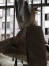 帆特西新款帆布书包女大容量初中学生高中生大学生双肩背包电脑包V6328G 蓝色+补习袋+笔袋 实拍图