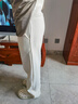 婧麒（JOYNCLEON）孕妇裤冬季外穿阔腿裤女欧棉加绒托腹休闲长裤杏色M Jyk94537 实拍图
