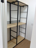英迈伦落地衣帽架步入式衣柜组合卧室衣帽间金属衣帽架铁艺挂衣置物架 二层架：60*50*220【包安装】 实拍图