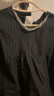 DZZIT地素 春法式复古羊腿袖捏褶设计领口链条装饰连衣裙 黑色 S 晒单实拍图
