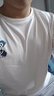 DCOUD【两件装】短袖T恤男夏季潮牌宽松打底衫学生休闲印花半袖t恤衫 CP白色+RH黑色 XL 实拍图