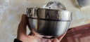 贝瑟斯 304不锈钢碗家用饭碗汤碗双层防烫小盆子食堂成人儿童碗 11.5CM 实拍图