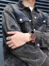 艾浪（AILANG）手表男十大新款全自动机械表潮流夜光品牌全镂空瑞士品质男士腕表 玫壳黑面棕皮带-AL8527-B3 晒单实拍图