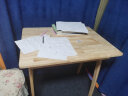 布匠家私 全实木书桌学生学习桌小户型书房家具电脑桌家用书架组合写字桌 普通版单桌（原木色） 80cm*60cm*75cm单抽屉 实拍图