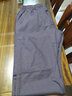 泽荃（zequan）春秋薄款纯棉直筒男士松紧腰大码宽松工装裤户外休闲裤多口袋长裤 K226烟灰色 XXL【适合体重165-185斤】 实拍图