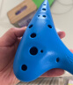 天鹅（SWAN）陶笛12孔AC中音C调树脂塑料儿童初学入门教学乐器学校专用蓝色 晒单实拍图