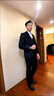Colombass【四件套】西服套装男士商务职业正装西装男修身伴郎新郎结婚礼服 黑色四件套【外套+裤+两条领带】  L/175(适合体重120-135斤) 实拍图