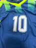 IFUBXY KIDS儿童足球服套装男定制短袖小学生训练服个性运动队服印字夏季球衣 D8831宝蓝色（赠送护腿板袜子） 2XS 实拍图