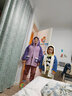 多妙屋儿童睡衣秋冬女童珊瑚绒套装法兰绒亲子家居服 99090紫色 160cm  实拍图