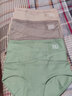美·雅·挺高腰收腹内裤女士纯棉裆夏季束腰无痕冰丝提臀塑身产后三角短裤 【超薄收腹】果绿+肤色+浅咖 3条 L 【适合80-110斤】 实拍图