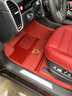 百德真皮全包围脚垫25款保时捷卡宴coupe  macan 帕拉梅拉 taycan 911 法拉皮红皮红绒 18-25款保时捷卡宴 实拍图