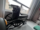 揽康手动轮椅折叠轻便老人轮椅车老年人助行器 24寸升级大轮 实心胎 实拍图