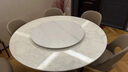 京居餐桌转盘 岩板桌面圆桌餐桌饭桌圆台面转盘酒店大圆桌转台 ZP05款 直径80cm 实拍图