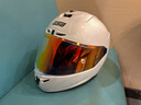 GSB摩托车头盔四季通用男女盔3C电动车摩托车通勤竞速头盔gsb361 加一片镀黑红片留言：头盔颜色 S（建议53-54头围） 实拍图