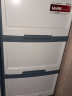 TENMA天马移动式3层抽屉柜塑料办公室抽屉式收纳柜子储物柜夹缝斗柜1个 1个装 灰蓝色 实拍图