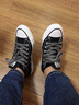 匡威（Converse）1970s帆布鞋经典三星标男女鞋休闲时尚百搭运动鞋162050C 162050C 经典黑【高帮1970s】 38 实拍图