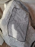 南柯一梦亚麻纯色抱枕被办公室午睡毯子午休毯两用抱枕多功能透气汽车靠垫 浅灰色 40*40（展开110*150）cm 实拍图
