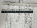国誉（KOKUYO）都市印象学生高考PC铝制直尺（18cm）190×24×3.5mm黑色 1个装 WSG-CLUH18D 实拍图