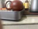 ORTOR茶盘储水式家用茶杯托盘双层沥水果盘水杯盘不锈钢沥水盘茶 中号储水茶盘组合（42.3*27.5） 实拍图
