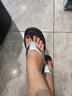 逸兼人字拖女夏季新款水钻韩版凉拖鞋防滑休闲厚底学生夹趾罗马鞋 人字拖时尚银36/37 实拍图
