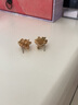 依特甜美樱花耳钉女士小众气质耳环新款耳坠时尚耳饰品生日礼物送女友 白色 实拍图