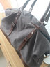 墨一休闲帆布旅行包男士大容量手提运动健身包短途出差旅游行李包袋 灰色 实拍图