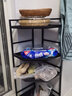 朝暮之家厨房置物架落地锅架多层收纳架子家用放锅夹缝转角储物架家居厨具 黑钻五角锅架【4层80cm高】 实拍图