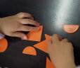 科茂现代智力七巧板散装散板一副拼图拼板学生器材儿童玩具 五副袋装（含画板）7055-2 晒单实拍图