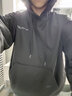 鲸规oversize连帽卫衣男春秋季美式复古重磅潮牌宽松中山卫衣大码外套 黑色 XL 120-140斤 实拍图